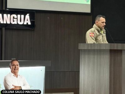 Câmara de Araranguá recebeu comandante do 19º Batalhão da Polícia Militar que apresentou uma radiografia da segurança pública em Araranguá e região