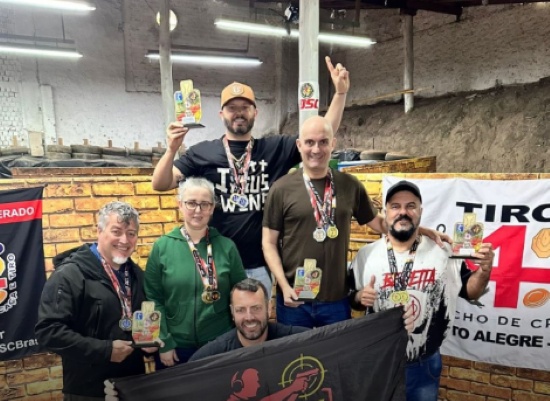 Araranguá no pódio do Campeonato Brasileiro de Tiro Defensivo