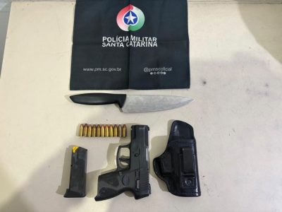 Polícia Militar prende homem por tentativa de feminicídio e, apreende pistola 9 mm em Ermo