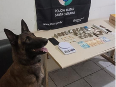 Traficante é preso com maconha e droga sintética em Sombrio