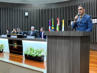 Comandante do 17º Batalhão de Bombeiros destaca avanços e anuncia reforço no efetivo durante sessão da Câmara