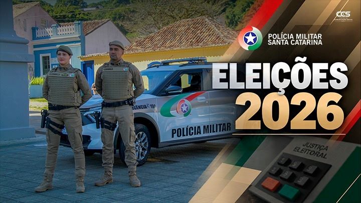 Saiba como será o trabalho da Polícia Militar de Santa Catarina nas eleições 2026