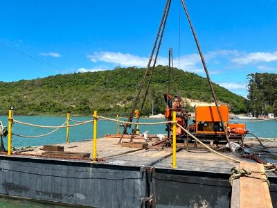 Quarta ponte, que vai ligar Morro dos Conventos a Balneário Ilhas, avança dentro do cronograma previsto