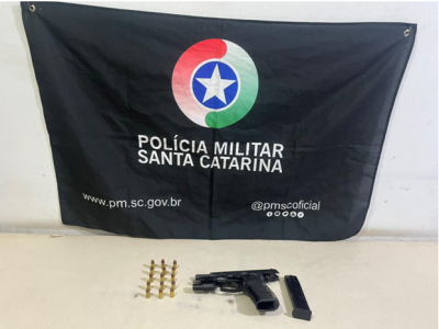 Polícia Miliar prende homem armado com pistola e munições após fuga em São João do Sul