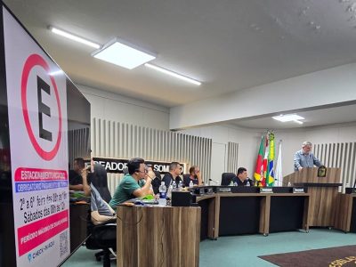 Após cobranças da Câmara, estacionamento de Sombrio tem mudanças