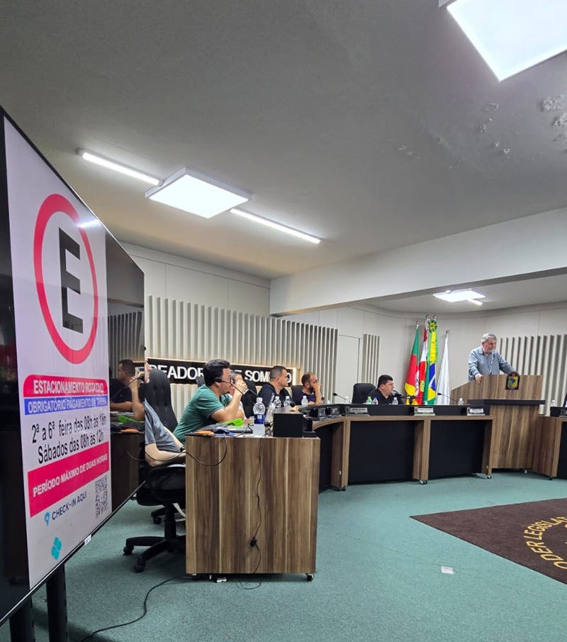 Após cobranças da Câmara, estacionamento de Sombrio tem mudanças
