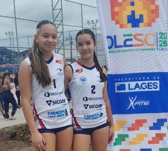 Balneário Gaivota começa com o pé direito no Vôlei de Praia da 25ª OLESC em Lages